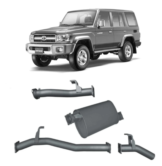 Redback Extreme Duty Exhaust to suit Toyota Landcruiser 76 Series Wagon (11/2016 - on)