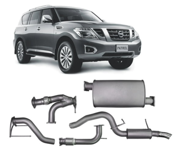 Redback Extreme Duty Exhaust to suit Nissan Patrol Y62 Large Centre Muffler (02/2013 - on)