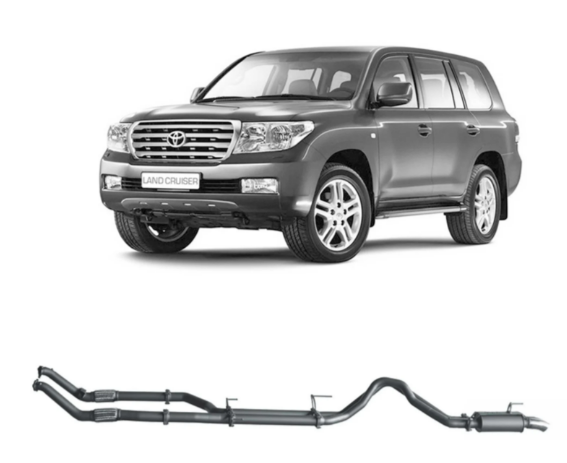 Redback Extreme Duty Exhaust to suit Toyota Landcruiser 200 Series 4.5L V8 No Catalytic Converters (11/2007 - 09/2015)