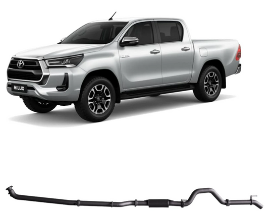 Toyota Hilux 2.8L N80 Extreme Duty Muffler Exhaust (07/2015 - on)