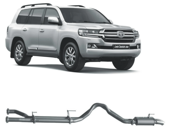 Redback Extreme Duty Exhaust to suit Toyota Landcruiser 200 Series 4.5L V8 Resonator (10/2015 - on)