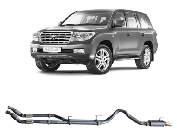Redback Extreme Duty Exhaust to suit Toyota Landcruiser 200 Series 4.5L Rear Muffler V8 (11/2007 - 09/2015)
